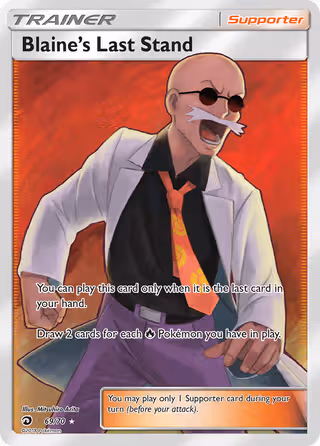Blaine’s Last Stand 69/70 Pokemon card