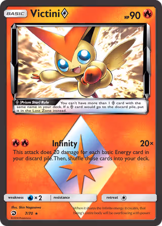 Victini ◇ 7/70 Pokemon card