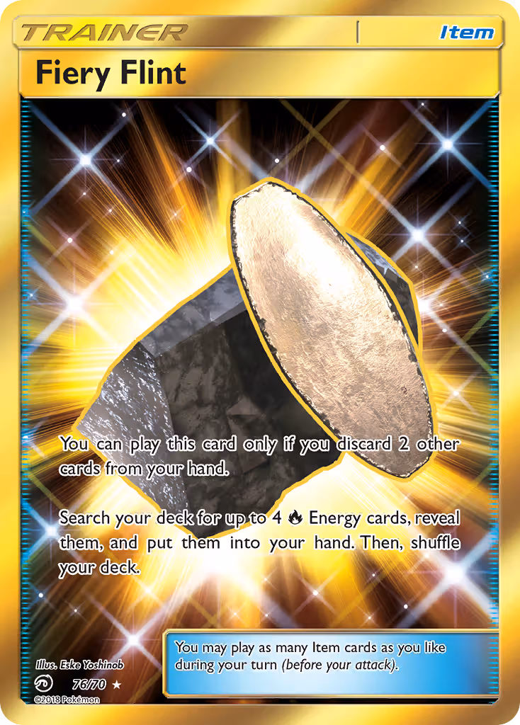 Fiery Flint 76/70 Pokemon card