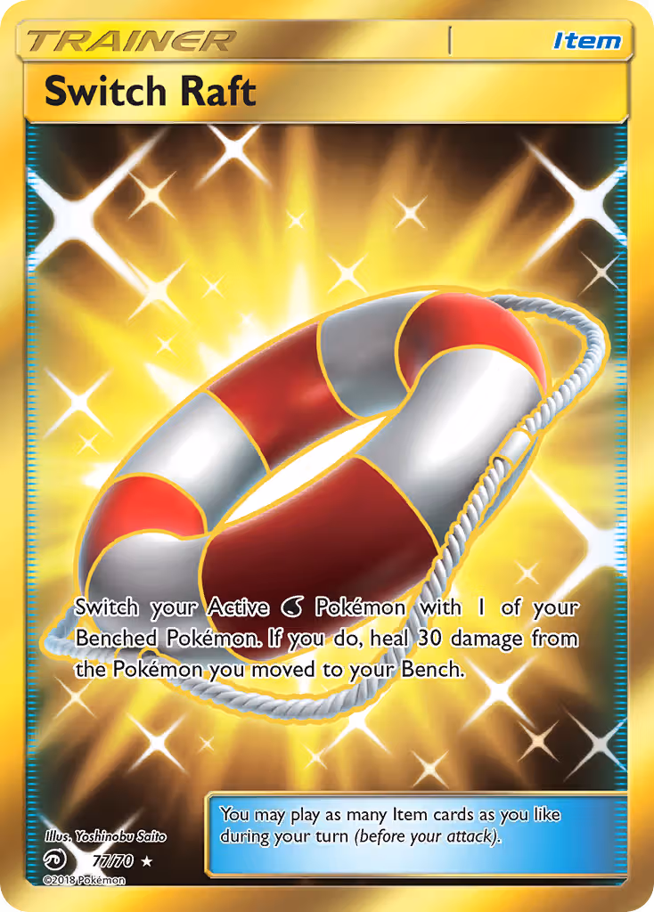 Switch Raft 77/70 Pokemon card
