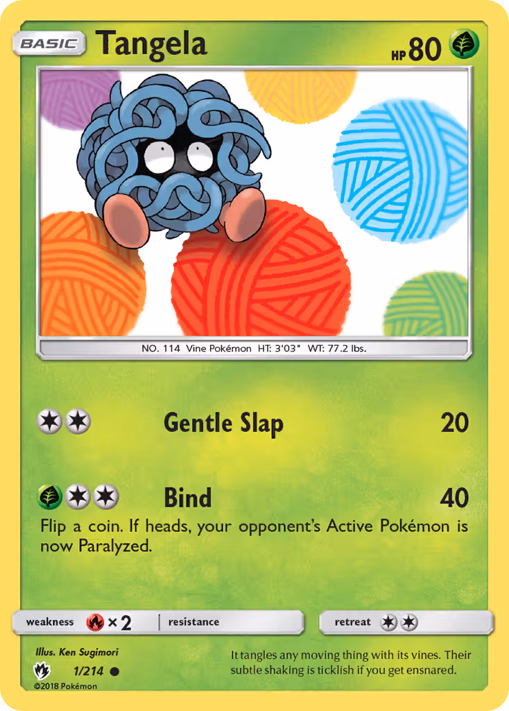 Tangela 1/214 Pokemon card