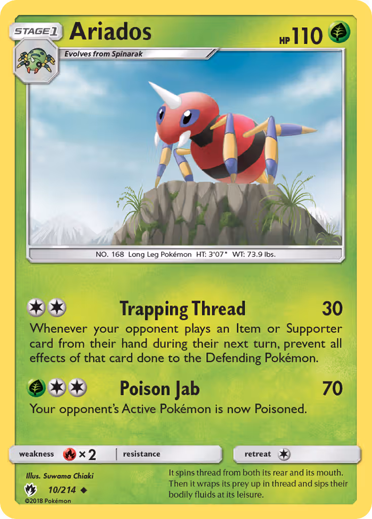 Ariados 10/214 Pokemon card