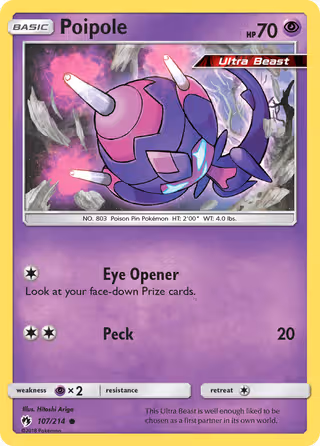Poipole 107/214 Pokemon card