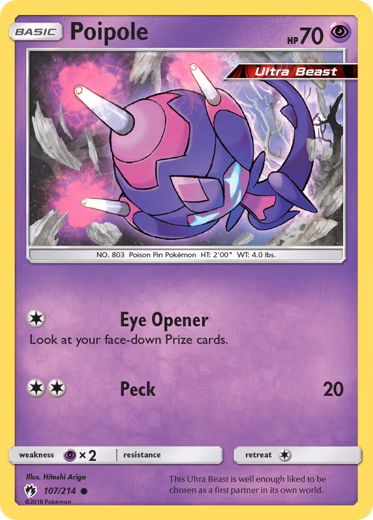 Poipole 107/214 Pokemon card