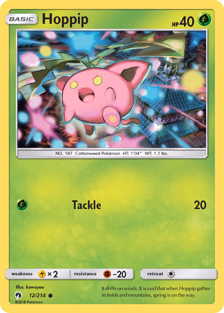 Hoppip 12/214 Pokemon card