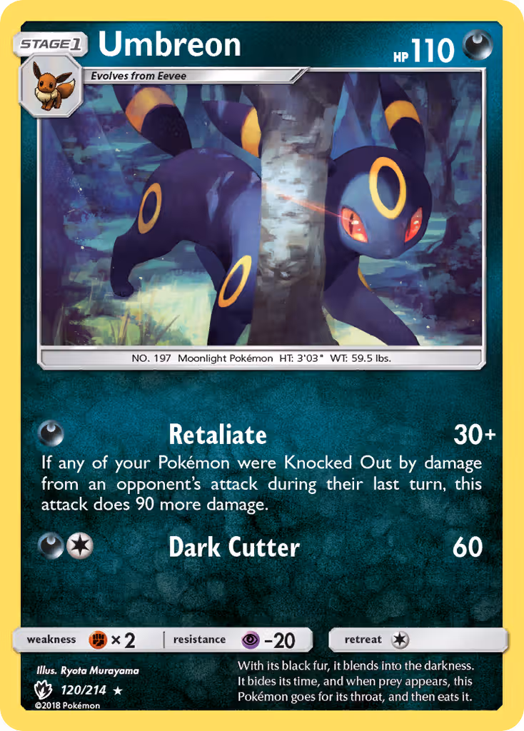 Umbreon 120/214 Pokemon card