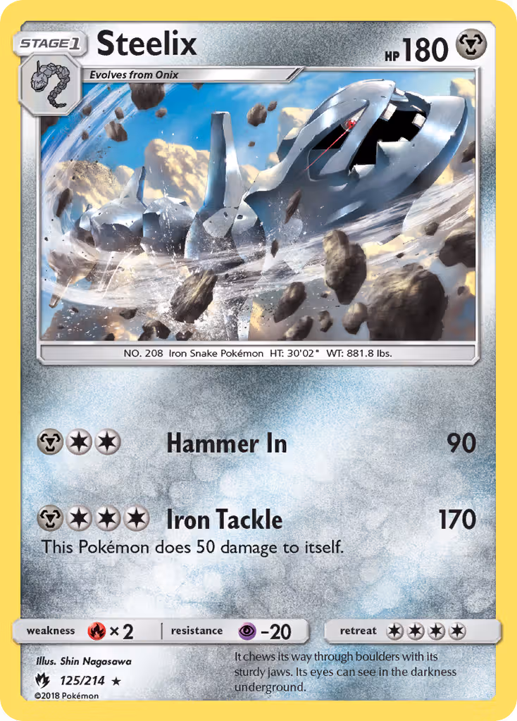 Steelix 125/214 Pokemon card