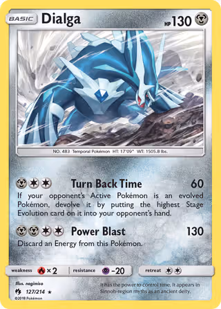 Dialga 127/214 Pokemon card
