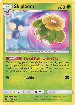 Skiploom 13/214 Pokemon card