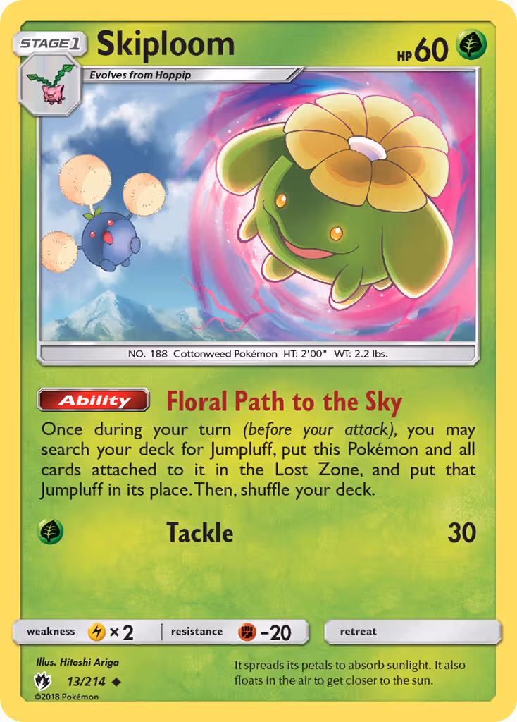 Skiploom 13/214 Pokemon card