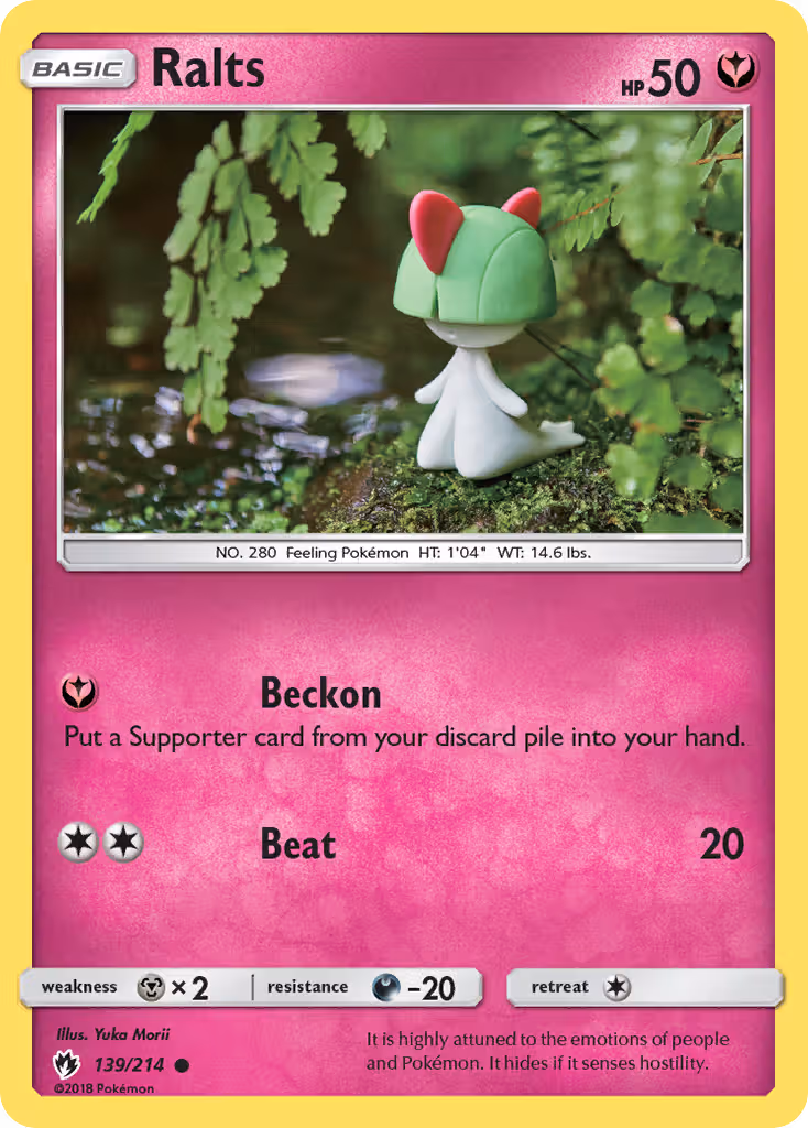 Ralts 139/214 Pokemon card
