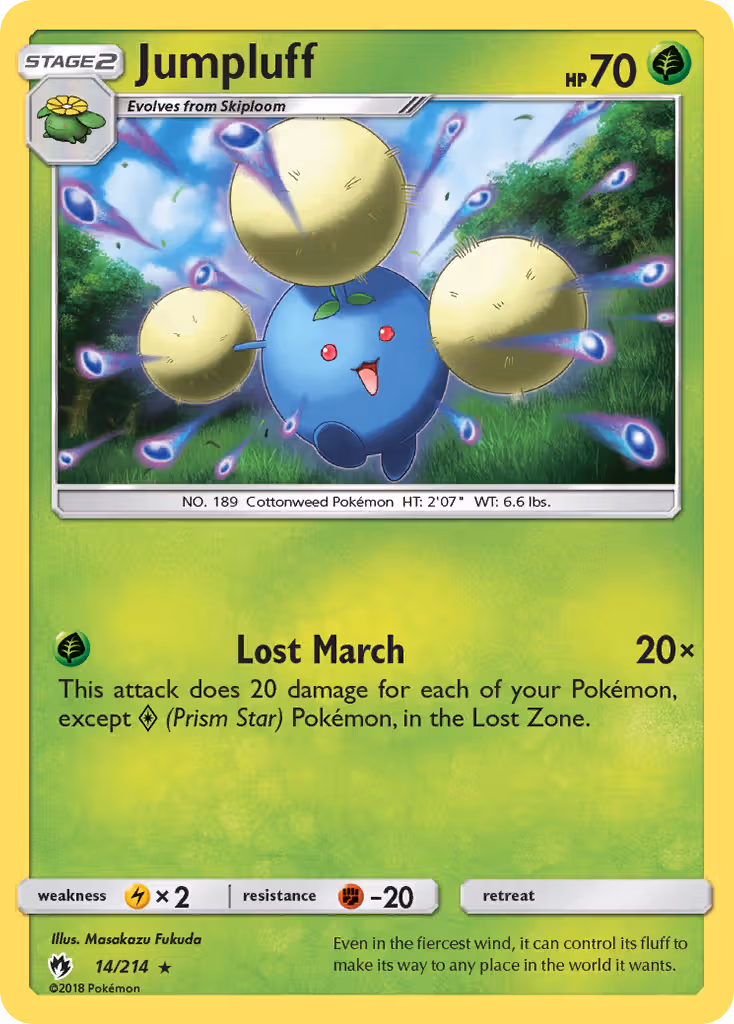 Jumpluff 14/214 Pokemon card