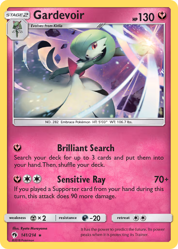 Gardevoir 141/214 Pokemon card