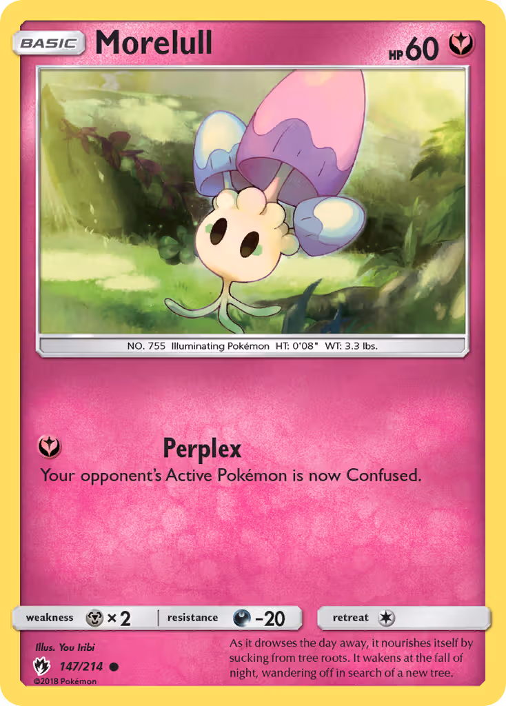 Morelull 147/214 Pokemon card
