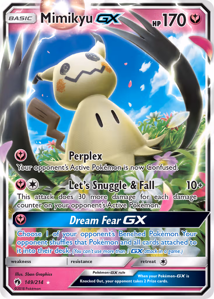 Mimikyu GX 149/214 Pokemon card