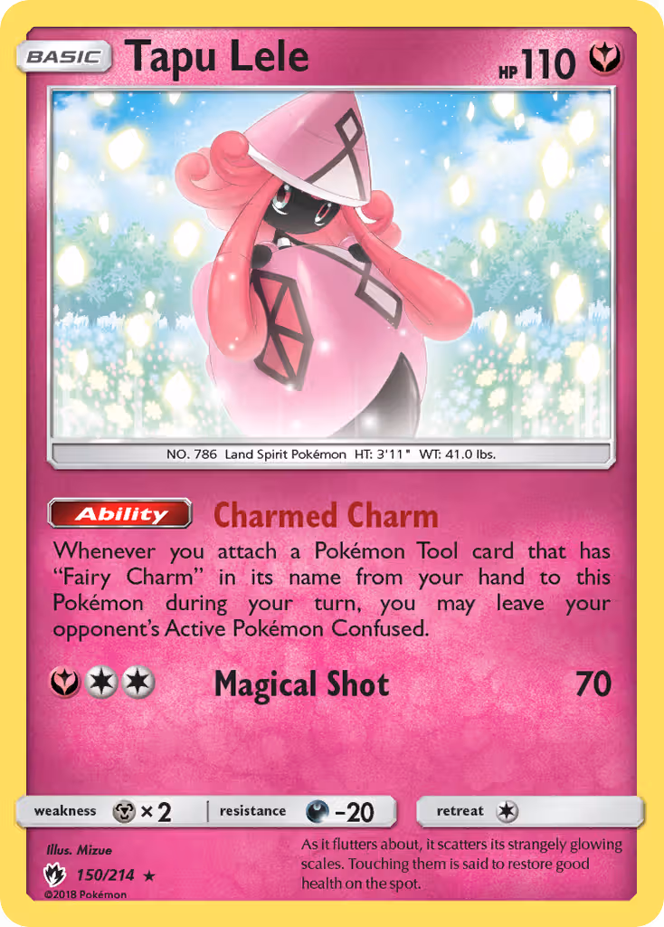 Tapu Lele 150/214 Pokemon card