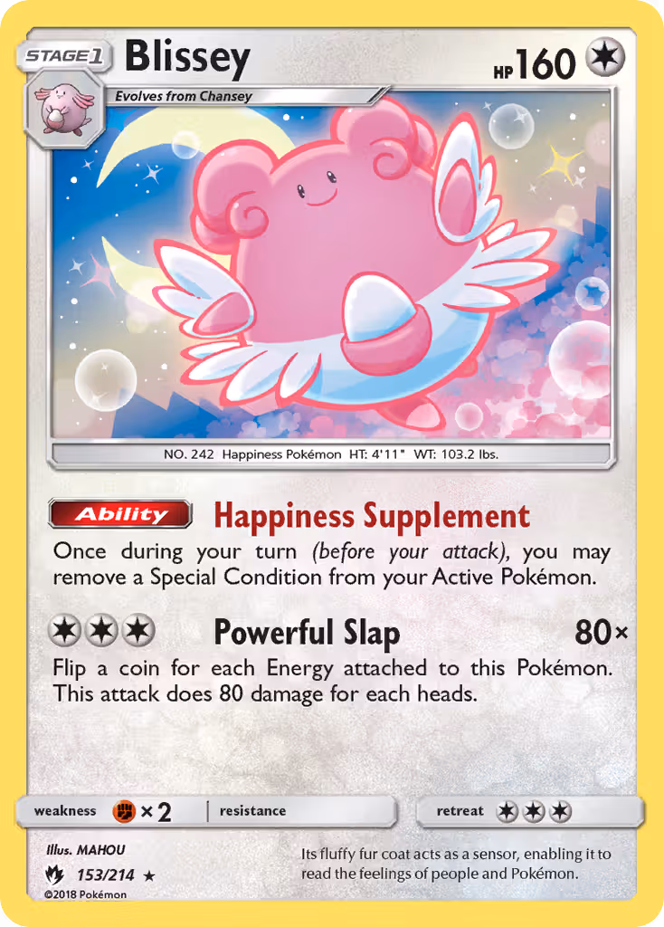 Blissey 153/214 Pokemon card