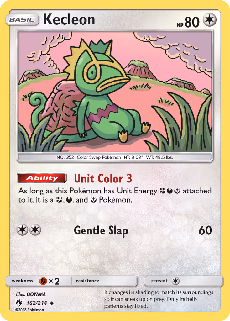 Kecleon 162/214 Pokemon card