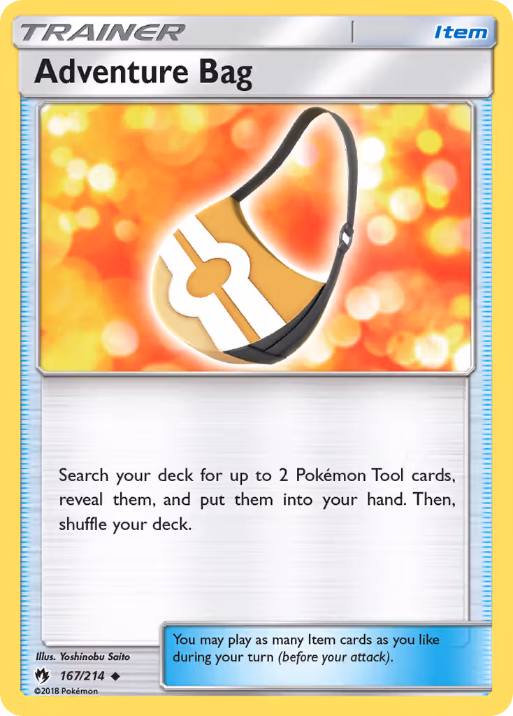 Adventure Bag 167/214 Pokemon card