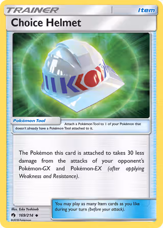 Choice Helmet 169/214 Pokemon card