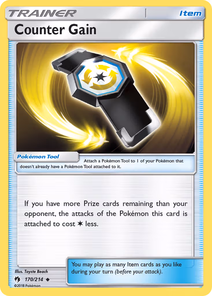 Counter Gain 170/214 Pokemon card