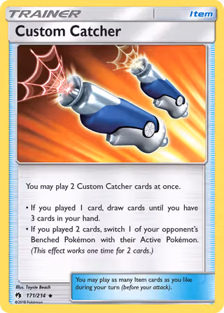 Custom Catcher 171/214 Pokemon card