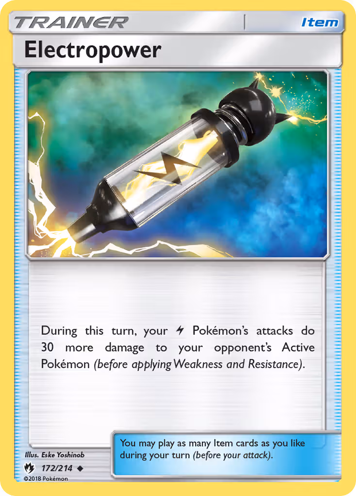 Electropower 172/214 Pokemon card