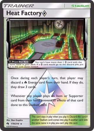 Heat Factory ◇ 178/214 Pokemon card