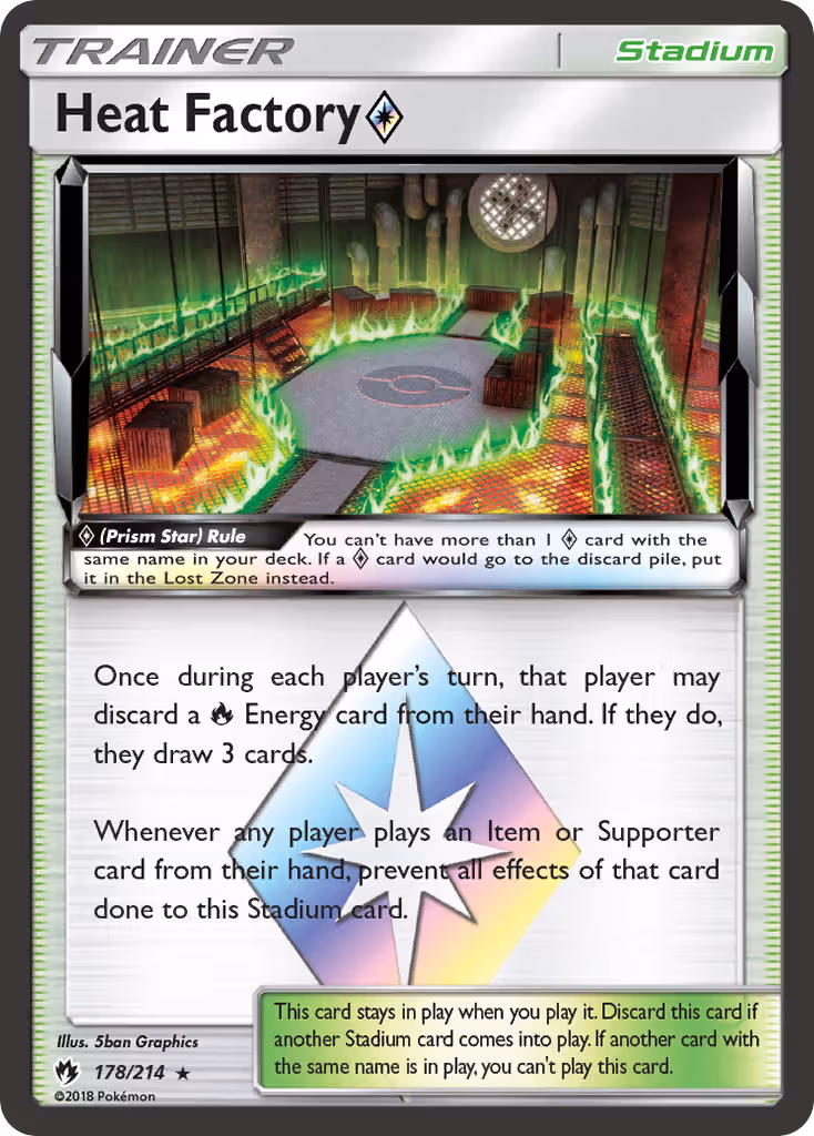 Heat Factory ◇ 178/214 Pokemon card