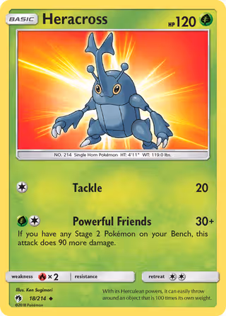 Heracross 18/214 Pokemon card
