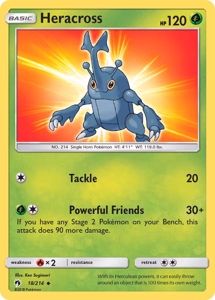 Heracross 18/214 Pokemon card
