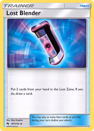Lost Blender 181/214 Pokemon card
