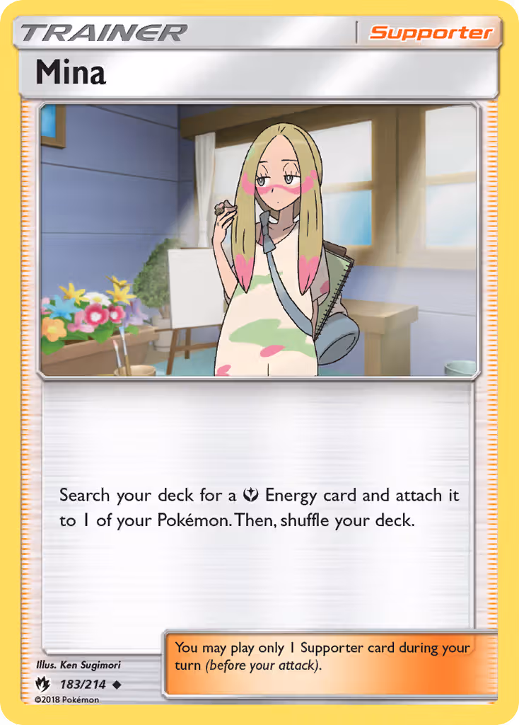 Mina 183/214 Pokemon card