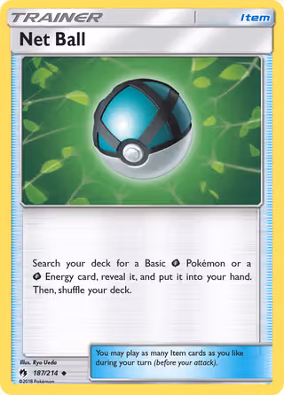 Net Ball 187/214 Pokemon card
