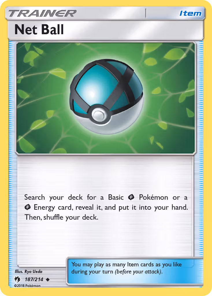 Net Ball 187/214 Pokemon card