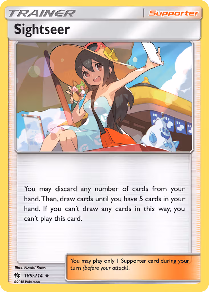 Sightseer 189/214 Pokemon card