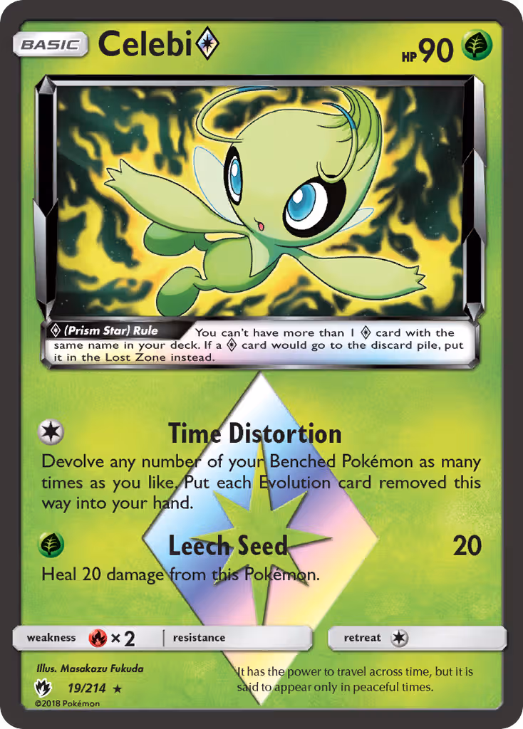 Celebi ◇ 19/214 Pokemon card