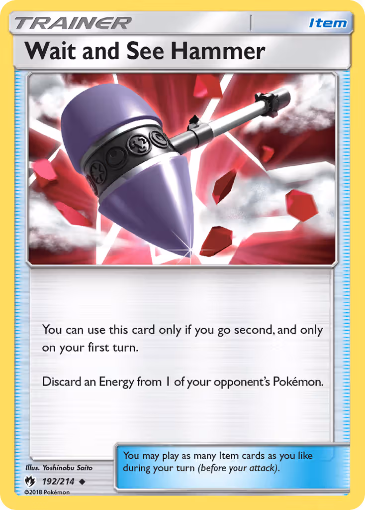 Wait and See Hammer 192/214 Pokemon card