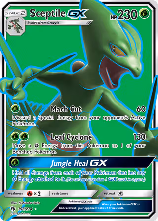 Sceptile GX 196/214 Pokemon card