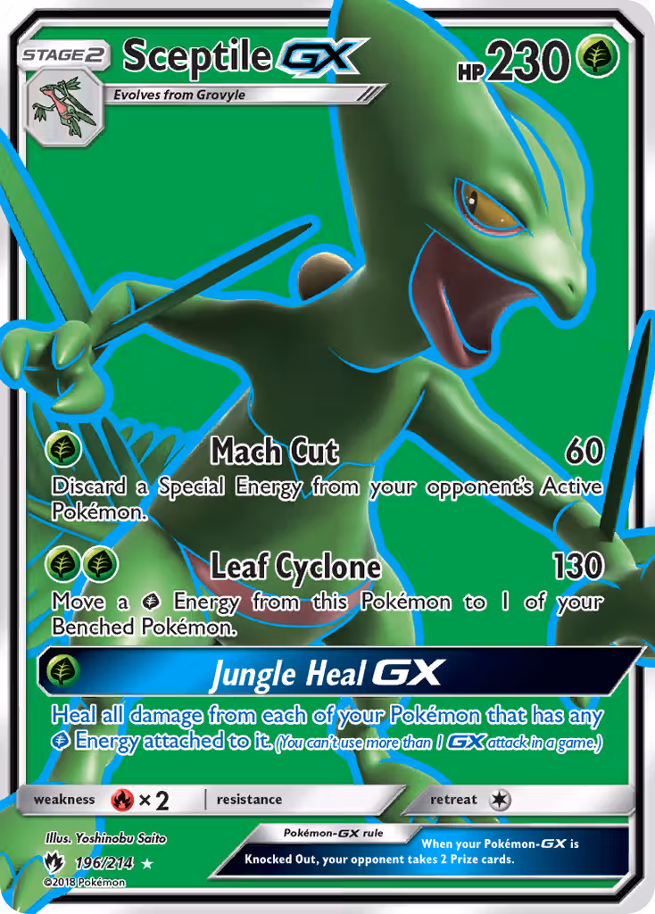 Sceptile GX 196/214 Pokemon card