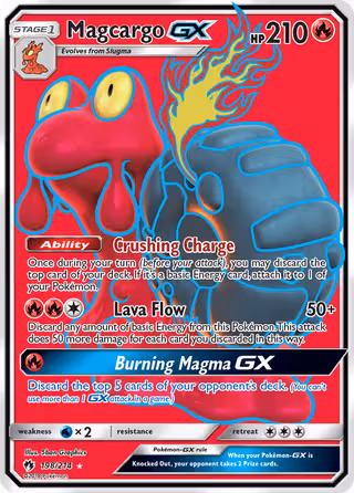 Magcargo GX 198/214 Pokemon card