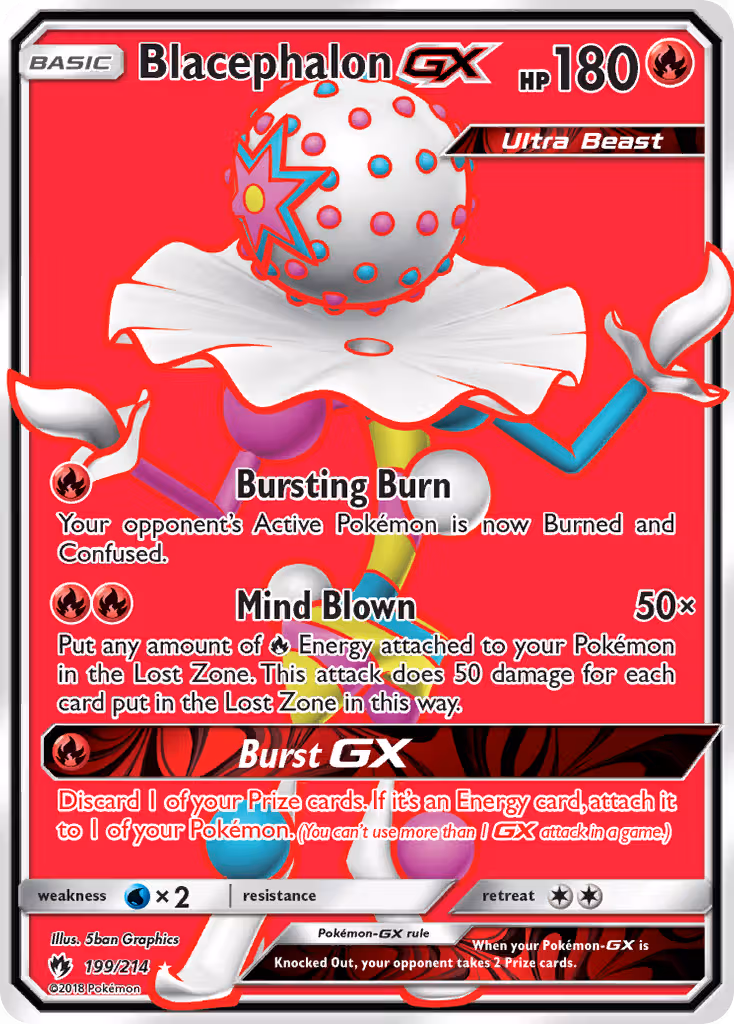 Blacephalon GX 199/214 Pokemon card