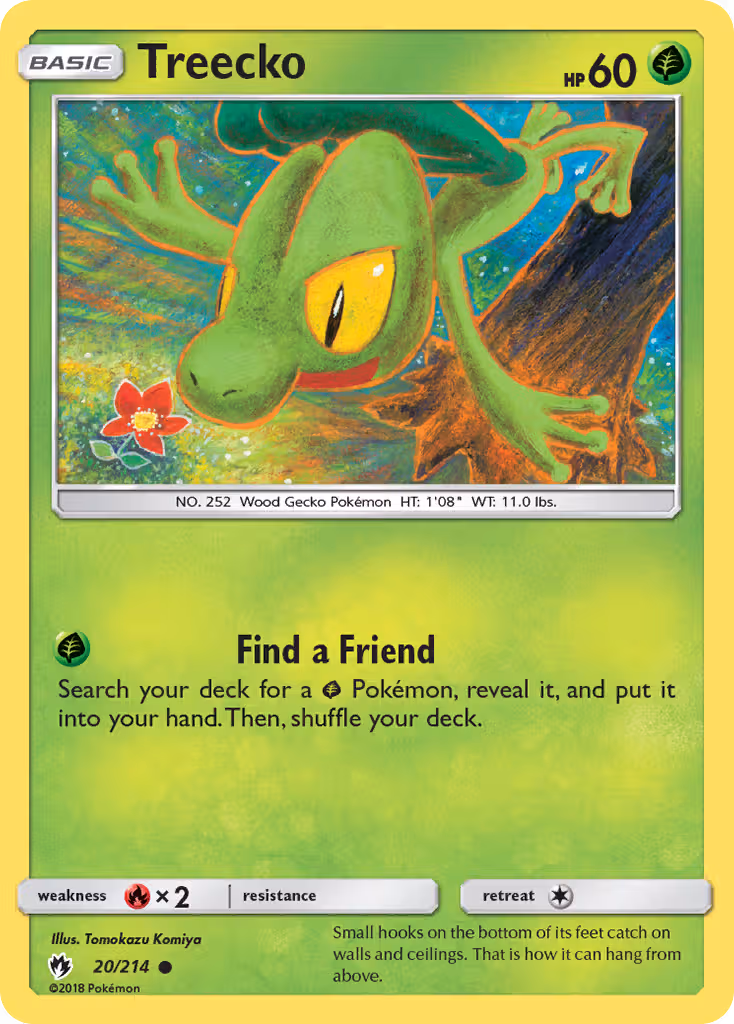 Treecko 20/214 Pokemon card