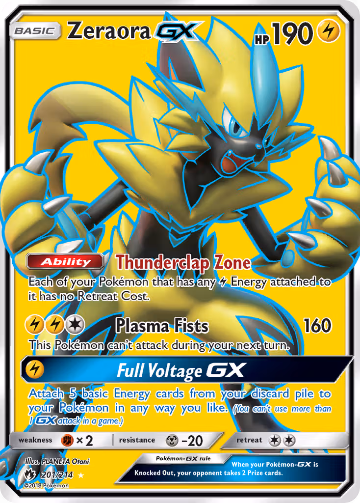 Zeraora GX 201/214 Pokemon card