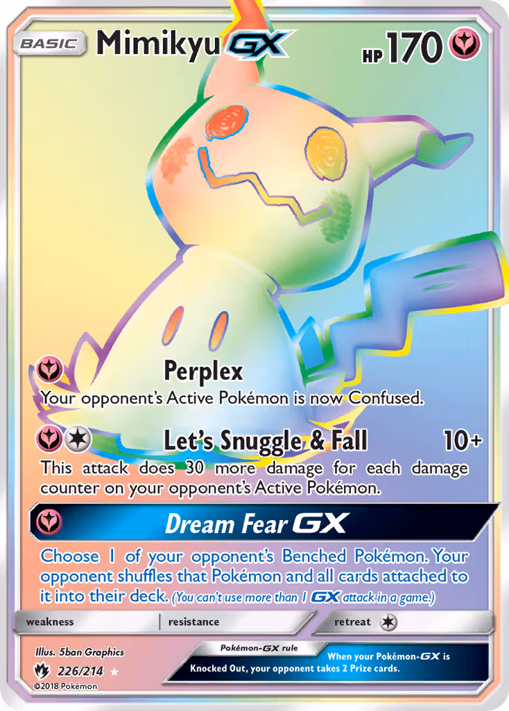 Mimikyu GX 226/214 Pokemon card