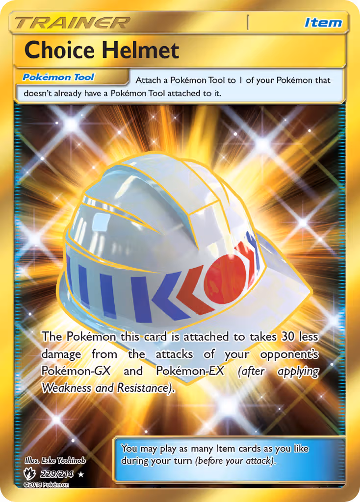 Choice Helmet 229/214 Pokemon card