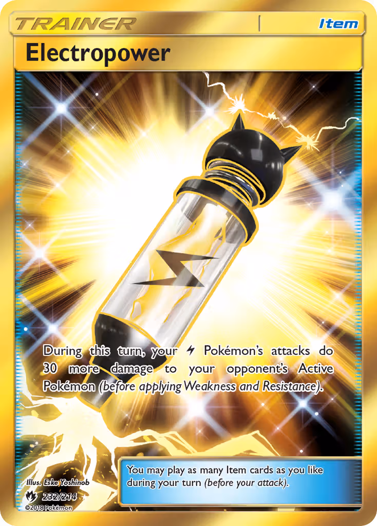 Electropower 232/214 Pokemon card