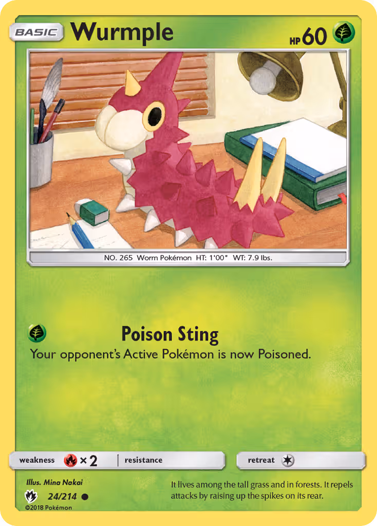 Wurmple 24/214 Pokemon card