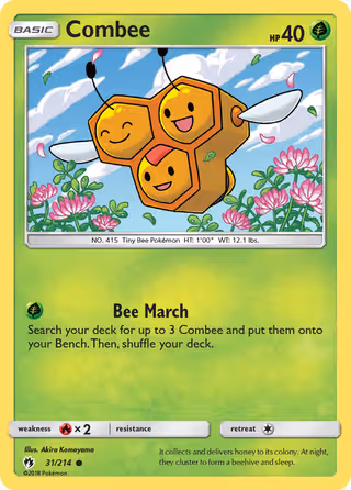 Combee 31/214 Pokemon card