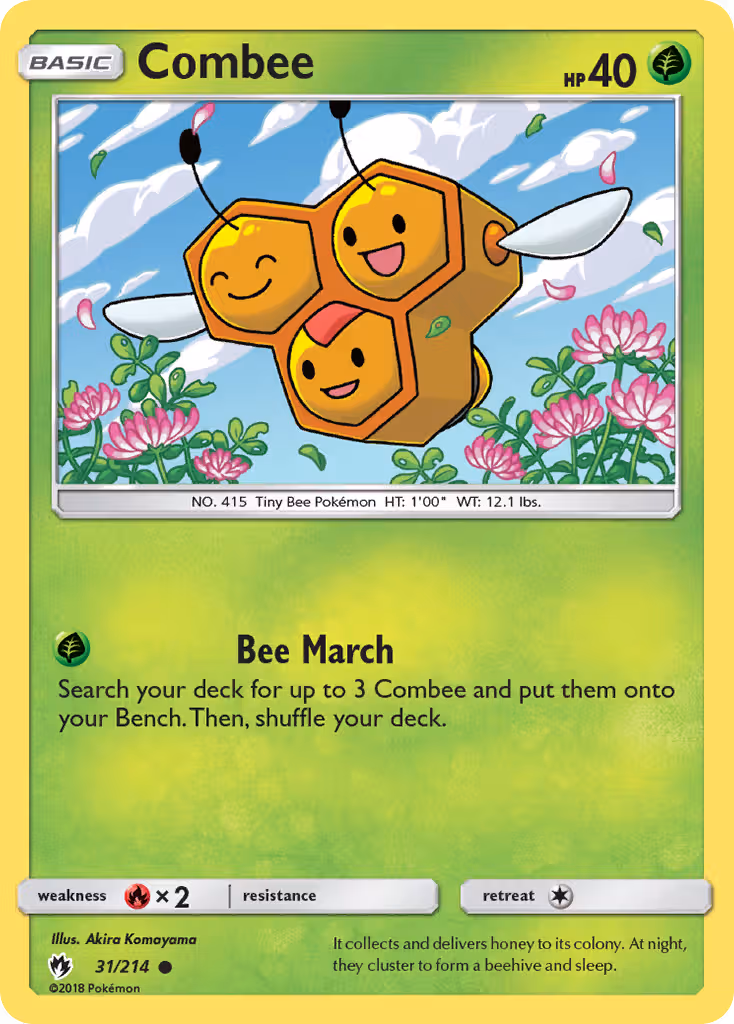 Combee 31/214 Pokemon card